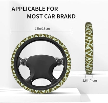 Pickles Steering Wheel Covers Non Slip Neoprene Steering Wheel Protector Cover - Image 2