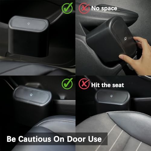 Ginsco 2 Pack Mini Car Trash Can - Image 3