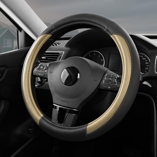 Skechers Steering Wheel Cover Memory Foam, Luxury Leather Steering Wheel Covers by Unknown