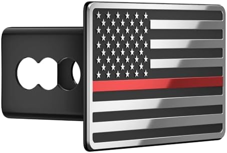 Heavy American Flag Metal Trailer Hitch Cover - Image 2