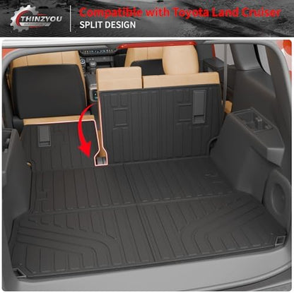 Trunk Mat & Backrest Mats for 2024-2026 Toyota Land Cruiser - Image 4