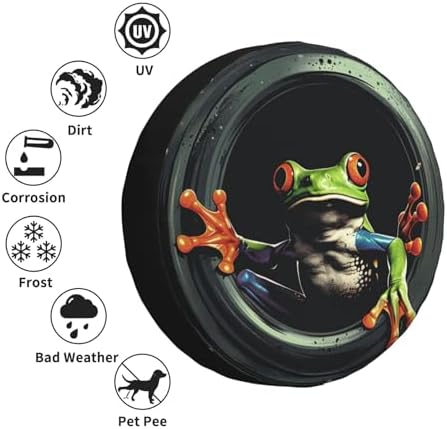 Spare Tire Cover Frog Wheel Tire Cover Waterproof Sun Protection Universal Fit - Image 5