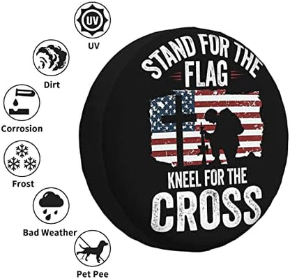 Tire Cover American Flag Potable Dirt Protector Wheel Spare Tire Covers - Image 3