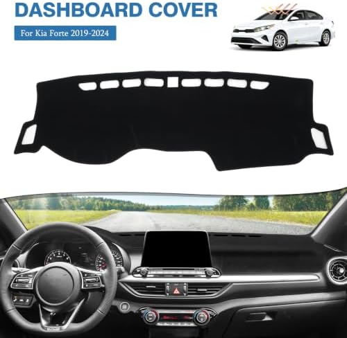 FIILINES Dash Cover for 2019-2024 Kia Forte K3 Accessories, Dashboard Mat - Image 2