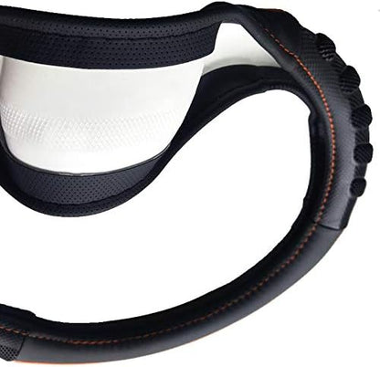 Flying Banner car Steering Wheel Cover Faux Leather Massage Universal fit 3D - Image 5