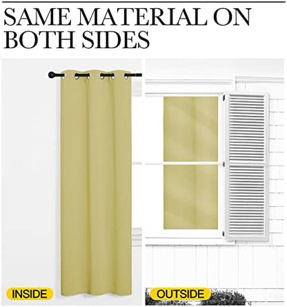 NICETOWN Patio Glass Door Blackout Curtains - Image 6