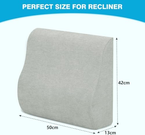 Lumbar Support Pillow for Recliner & Back Pillow for Couch, Dual Layer Memory - Image 5