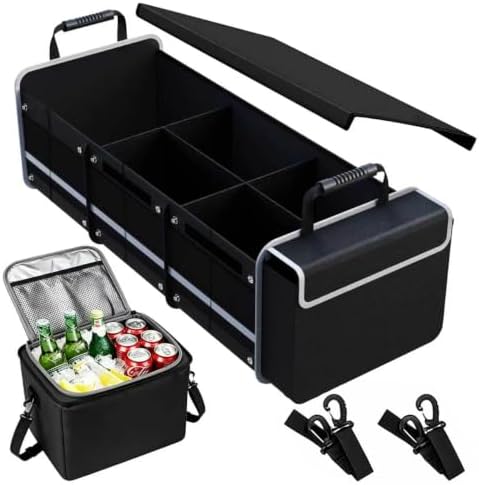 Car Trunk Organizer with Removable Cooler Bag by Oivjckx