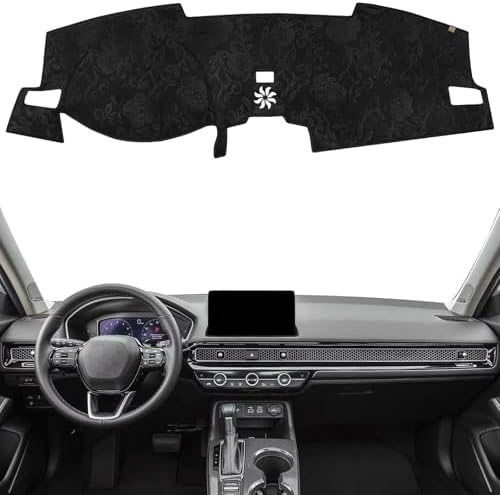 Dashboard Cover Dash Mat Fit for Ho-nda Civic 2022-2024, Car Dash Board Mat by KEYOOG