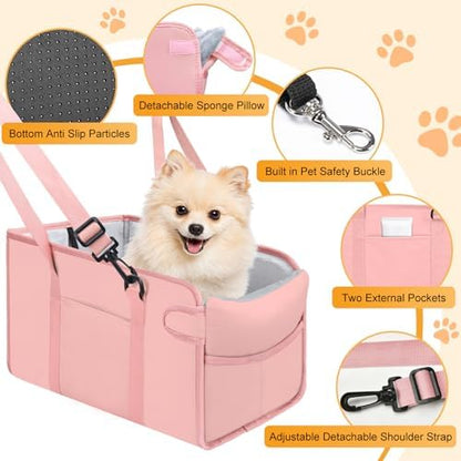 Portable Dog Car Seat for Small Dogs, Puppy Car Seat - Image 3