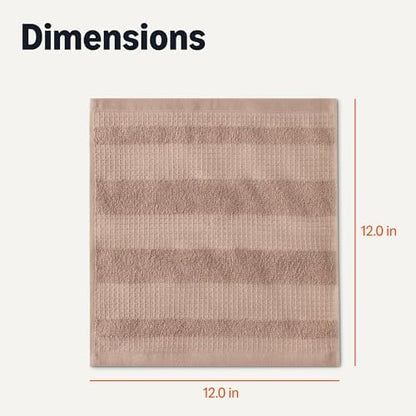 Amazon Basics Organic Cotton Waffle Kitchen Dish Cloths, Ultra Absorbent - Image 5