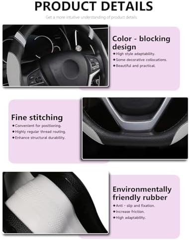 Cxtiy D-Shaped Flat Bottom Steering Wheel Cover - Image 5