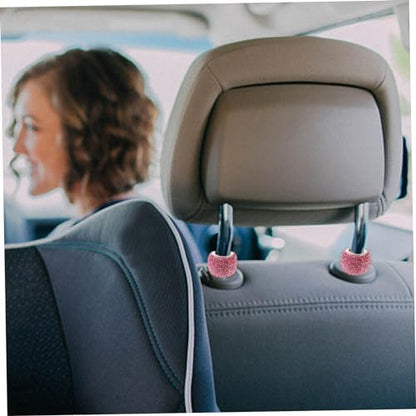GLEAVI 2pcs Rhinestone Car Headrest Ring Decorations - Image 3