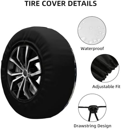 Spare Tire Cover Mountains Lake Tree Nature Landscape Wheel Covers Weatherproof - Image 2