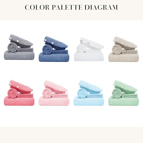 Soft Bath Towel Set of 4, Extra Large Microfiber Towels 35x70 in, Bath Towel - Image 7