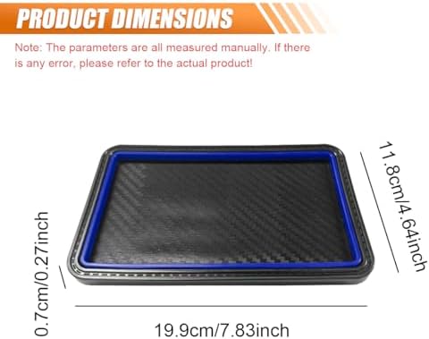 YoRise Car Dashboard Anti-Slip Mat, 7.83" x 4.64" Car Dashboard Mat, Cell Phone - Image 2