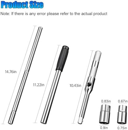 23" Extended Lug Wrench, 4 Way Automotive Wheel Lug Wrench - Image 2