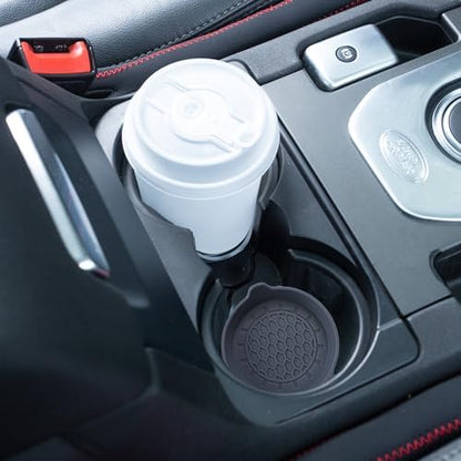 Amooca 4-Pack Spill-Proof Cup Coasters Non-Slip Car Cup Holder Inserts - Image 2