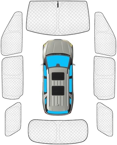 KMF 8pcs Thicken Sun Shades for Kia Carnival 2022-2025 2026 Accessories by KMF