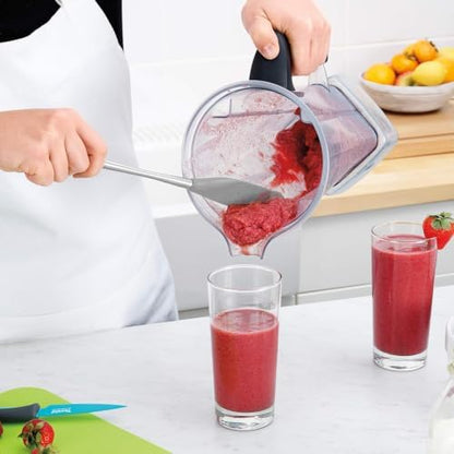Tovolo Jar Spatula Silicone Long Stainless Steel Handle Scraper Spatula Oyster - Image 3