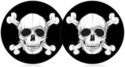 Car Cup Holder Coaster for Anime Skull Skeleton Silicone 2.75" Car Coaster Car by FLYEEGO