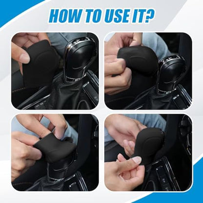 Car Gear Shift Knob Cover, Gear Shift Knob Cover Car Protect Accessories - Image 5