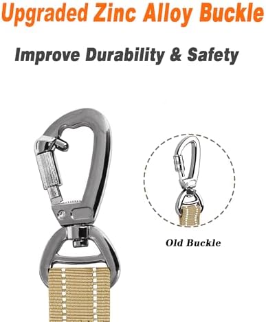 AUBELL Tactical Dog Leash Heavy Duty, 4-6ft No Pull Bungee Leash - Image 5