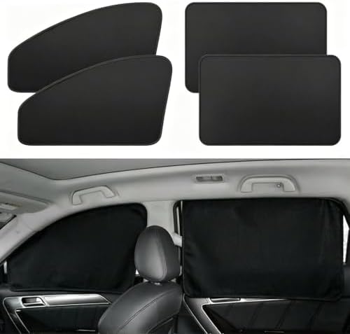 Car Sunshade, Car Privacy Window Shade, 100% Block Light by MZQZM