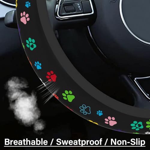 Steering Wheel Cover Neoprene Material Most Cars Men&Women Universal 15 inch - Image 4
