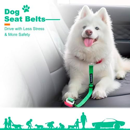2 PCS Dog Seat Belt for Car Frskcssd Adjustable Dog Car Harness Heavy Duty - Image 6