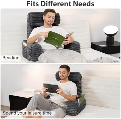 ENITYA 24" XXL Back Pillow for Bed Sitting Up - Image 5