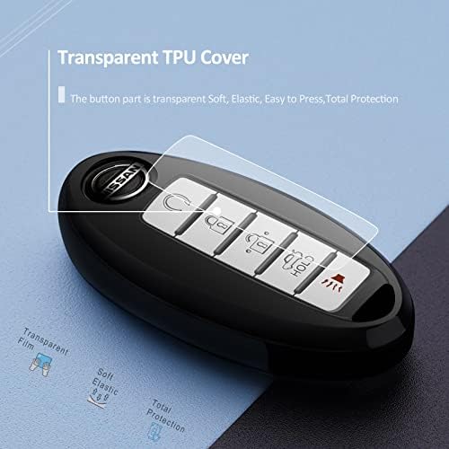 Compatible with Nissan Key Fob Cover Altima Maxima Rogue Armada Pathfinder - Image 2