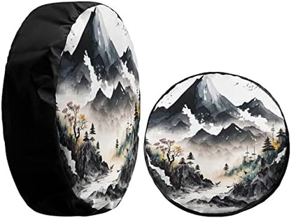 Delerain Spare Tire Cover Mountain Wheel Covers Waterproof Dust-Proof UV Sun - Image 4