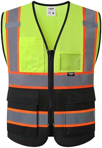 JKSafety Safety Vest for men women Hi Vis Vest by JKSafety