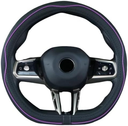 Mayco Bell Flat Bottom Steering Wheel Cover Anti-Slip, Breathable, Full Surround - Image 3