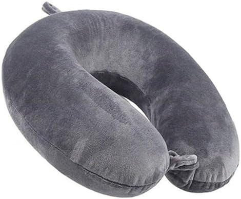 GDEOUP Travel Pillow 100% Pure Comfortable U Shape Memory Foam Pillows Neck and by GDEOUP