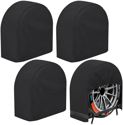 K-Musculo RV Tire Covers 4-Pack, 5 Layer Nonwoven Waterproof Wheel Covers by K-Musculo