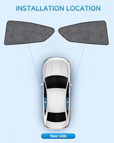 Car Window Shades for Toyota Prius Hatchback, UV & Heat Blocker, Privacy - Image 2