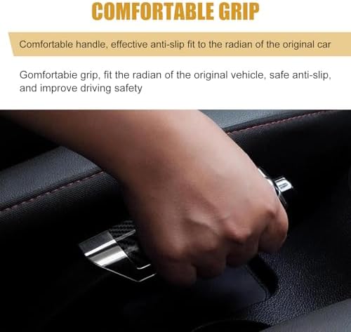 Shakas 1 PC Car Handbrake Cover, ABS Carbon Fiber Pattern Tightly Fitting Anti - Image 7