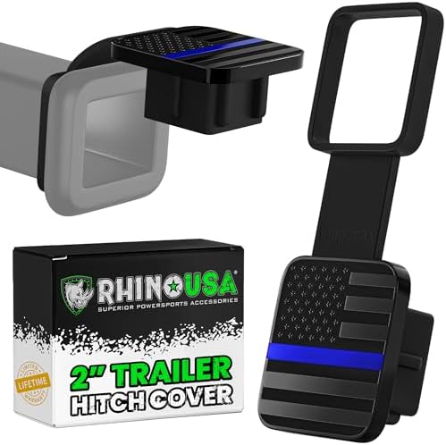 Rhino USA American Flag Trailer Hitch Cover by RhinoUSAInc