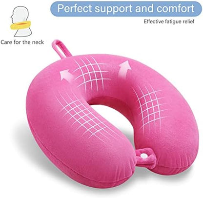 Travel Neck Pillow Memory Foam U Shape Airplane Pillow Deep Powder - Image 4