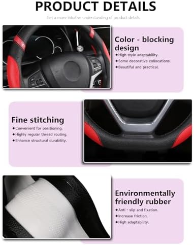 Cxtiy D-Shaped Flat Bottom Steering Wheel Cover - Image 6