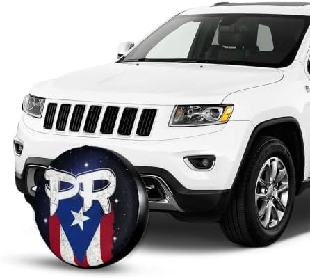 Puerto Rico Pr Flag Spare Tire Cover, Universal Waterproof & Dustproof Wheel - Image 3