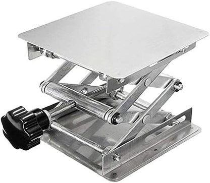 4" x 4" Stainless Steel Lab Jack Lift Stand Table Scissor Stand Platform by SUCOHANS