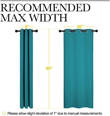 NICETOWN Room Darkening Curtains 96 inch Length 2 Panels, Thermal Insulated - Image 7