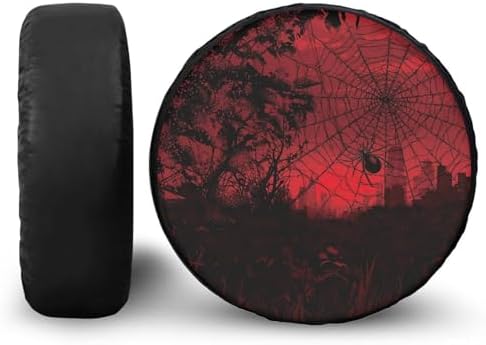 Spare Tire Cover PU Leather for RV Trailer, SUV Wheel Cover for Spare Tire by YGFLPPV