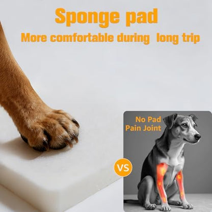 PETICON Dog Car Seat Cover for Back Seat, Hard Bottom Back Seat Extender - Image 2
