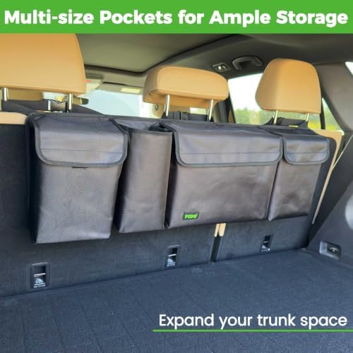 PIDO Hanging Trunk Organizer, SUV Backseat Storage Bag - Image 3