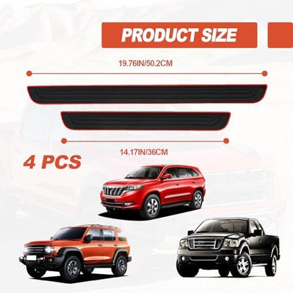 4 Pieces Universal Car Door Sill Protectors Anti Scratch and Waterproof Door - Image 2