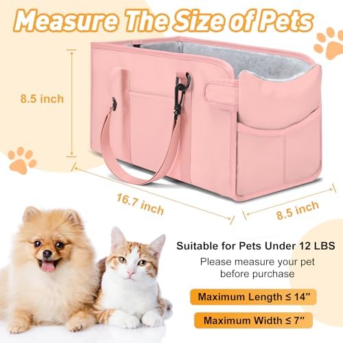 Portable Dog Car Seat for Small Dogs, Puppy Car Seat - Image 2
